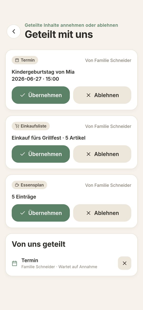 Geteilt mit uns