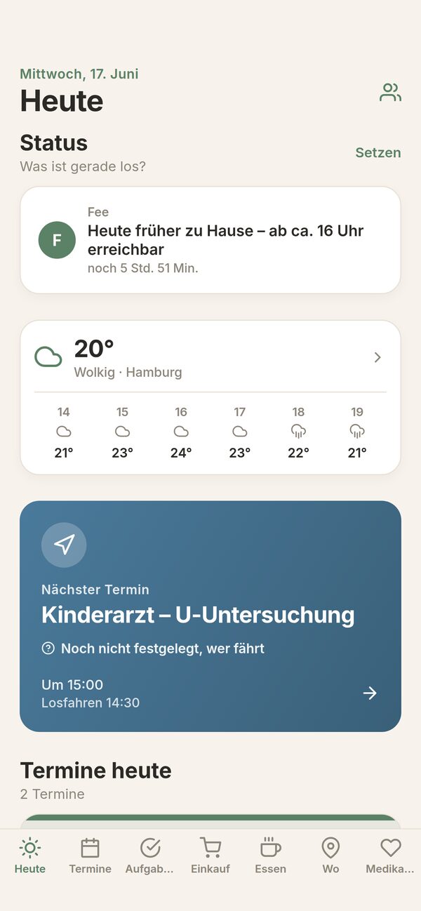 Heute-Ansicht von Juntelo