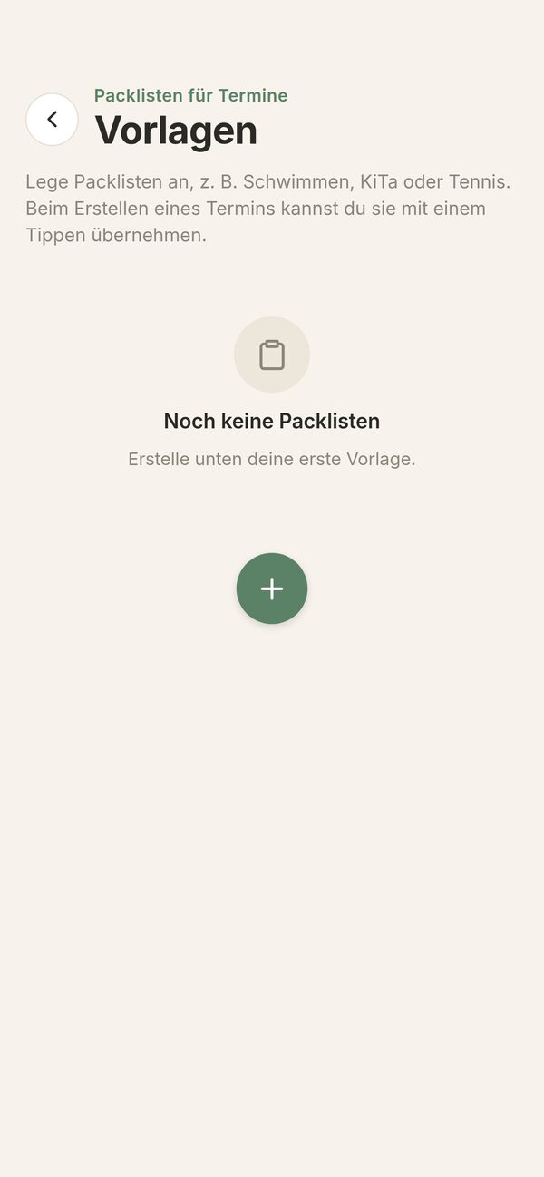 Packlisten