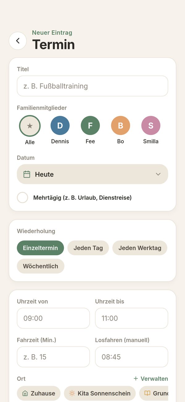 Neuer Termin